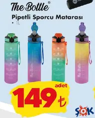 THE BOTTLE PİPETLİ SPORCU MATARASI 1 L THE BOTTLE PİPETLİ SPORCU MATARASI 1 L